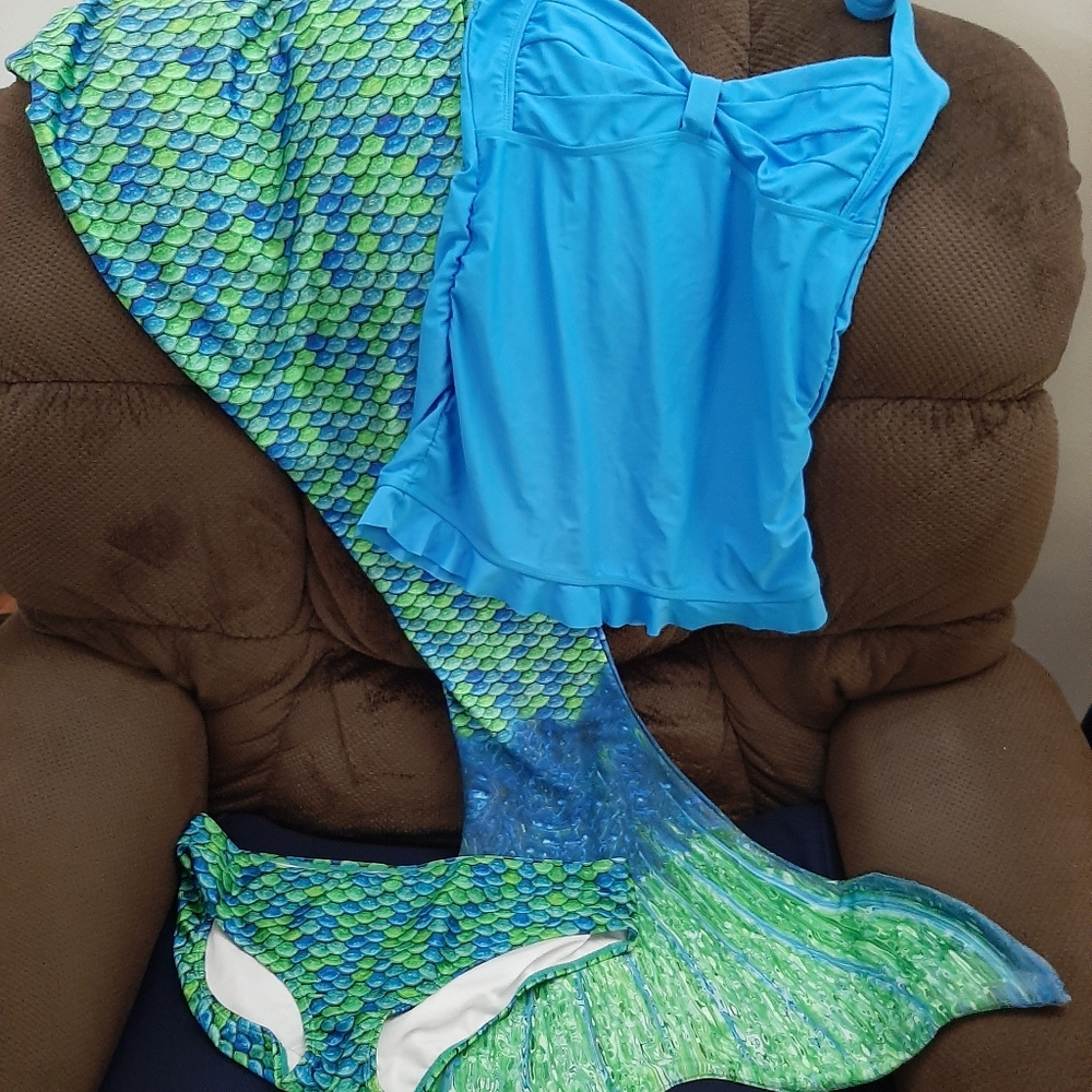 Mermaid swimsuit and tail